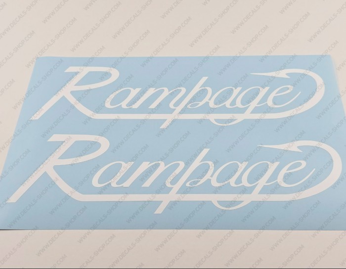 Rampage Boat Logo Decal Set of 2